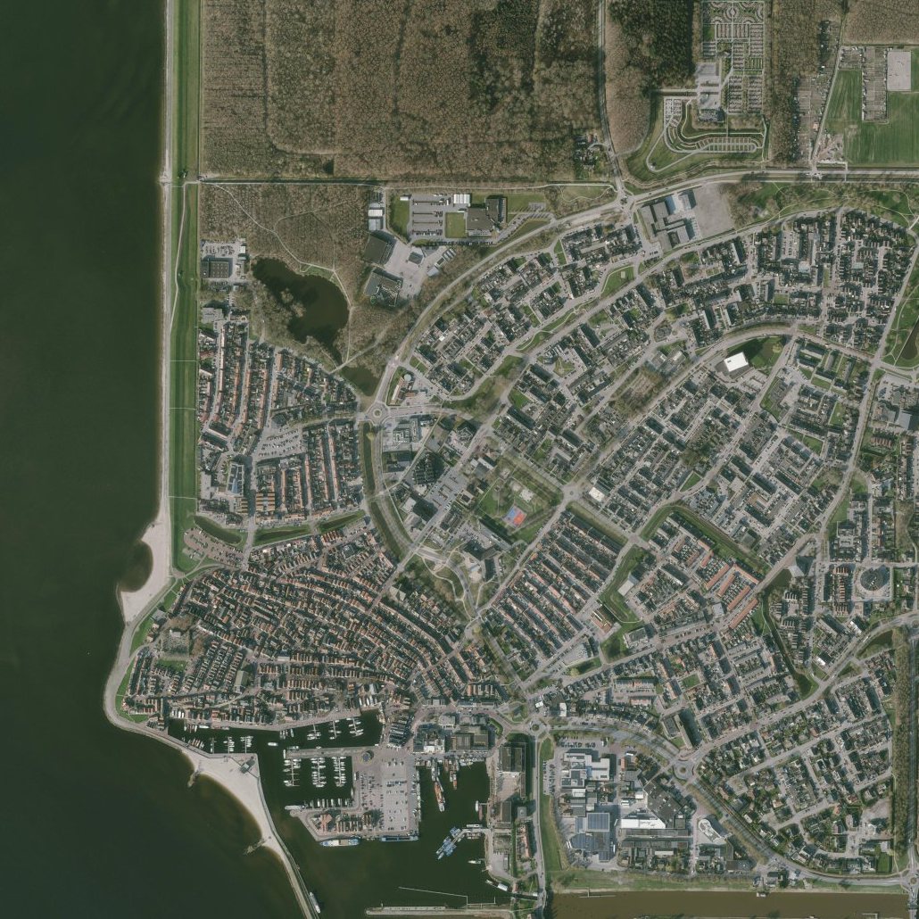Luchtfoto van Urk uit 2026